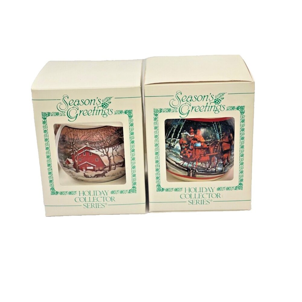 Miller High Life Holiday Collector Series Satin Ornaments (set of 2) '82 & '83